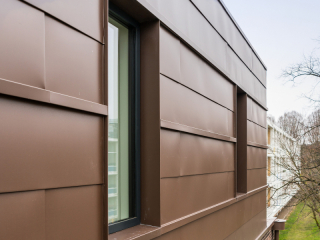 <h1>Gevelbekleding Gepatineerd zink</h1>