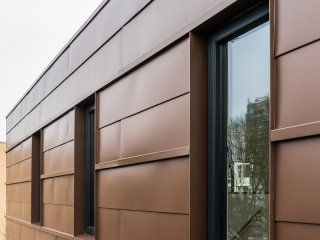 <h1>Gevelbekleding Gepatineerd zink</h1>