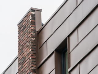 <h1>Gevelbekleding Gepatineerd zink</h1>