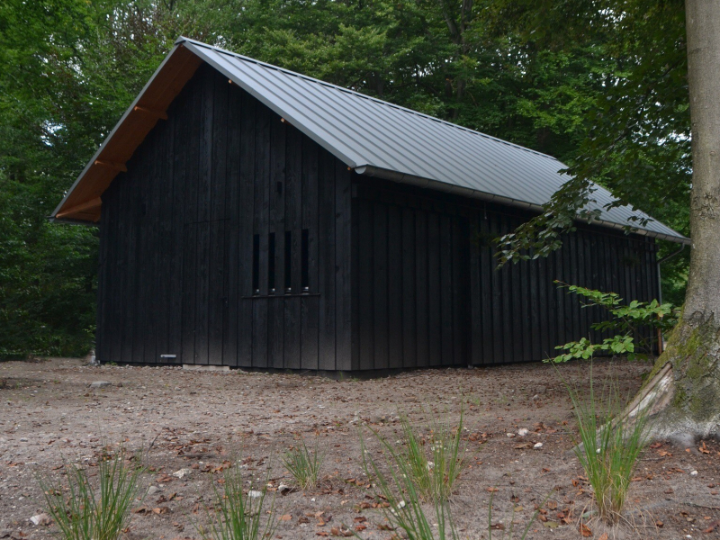 Aluminium dak op bijgebouw 