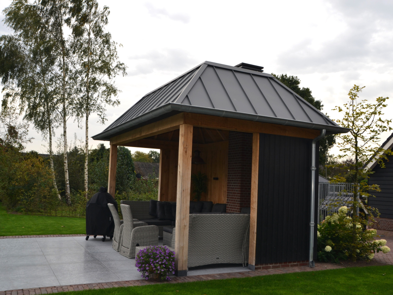 Veranda met zinken dak